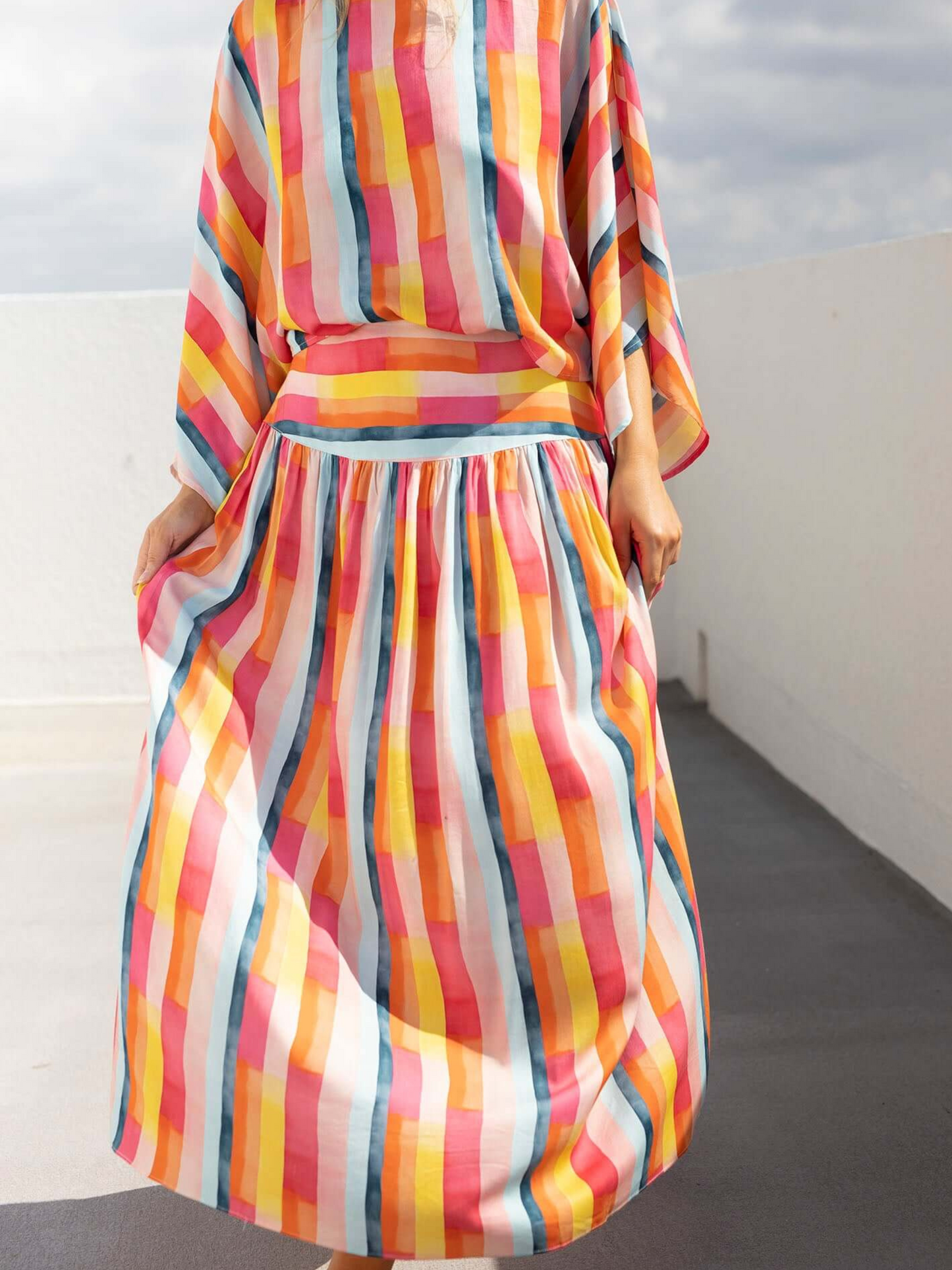Casino Stripe Skirt & Top