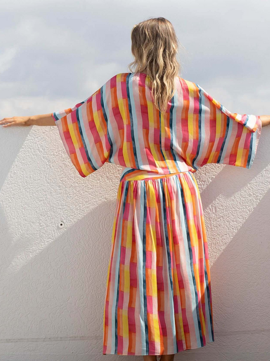 Casino Stripe Skirt & Top