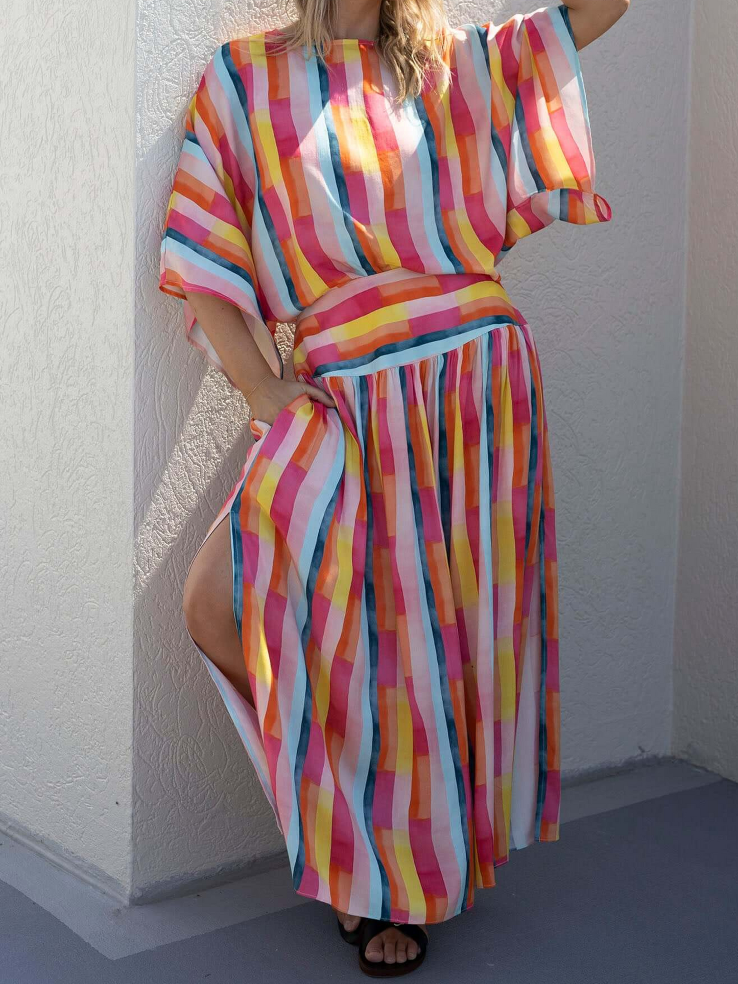 Casino Stripe Skirt & Top