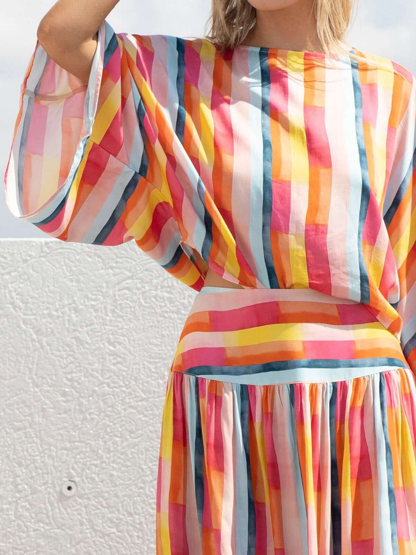 Casino Stripe Skirt & Top