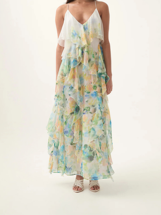 Dreamscape Frill Maxi Dress