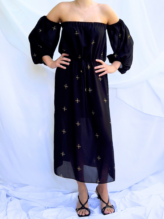 Dubois Off Shoulder Midi Dress