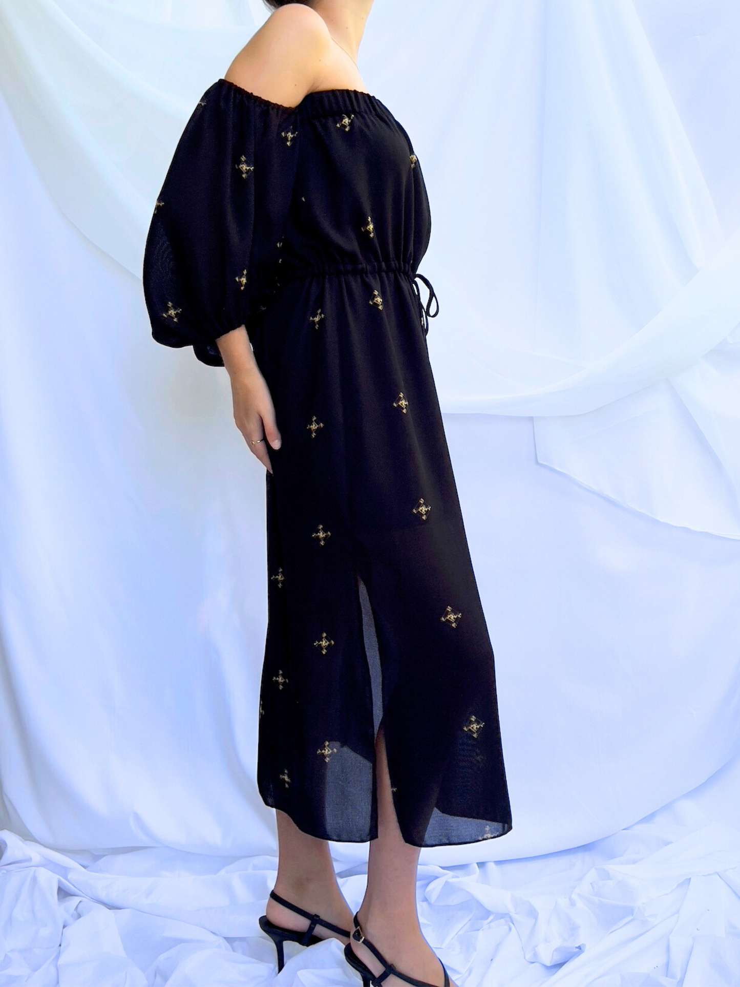 Dubois Off Shoulder Midi Dress
