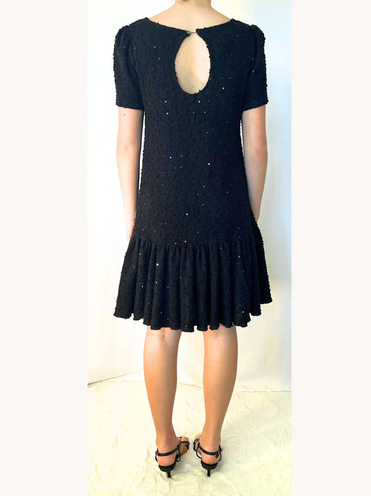 Sequin Puff Sleeve Dress