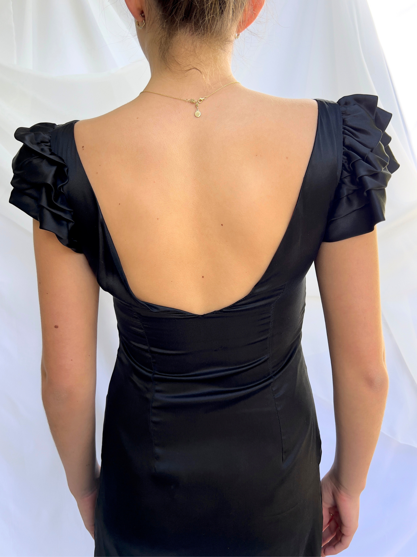 The Midnight Ruffle Dress