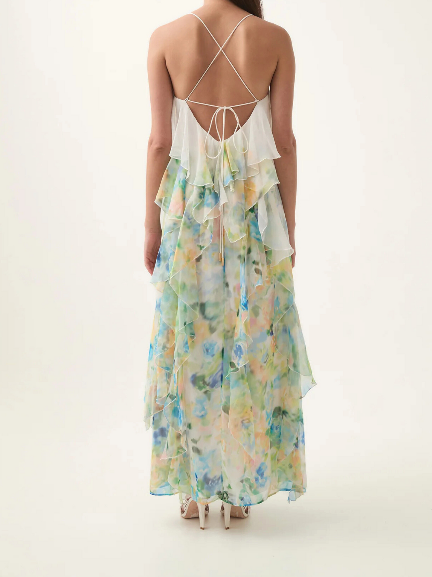 Dreamscape Frill Maxi Dress