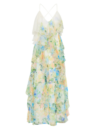 Dreamscape Frill Maxi Dress