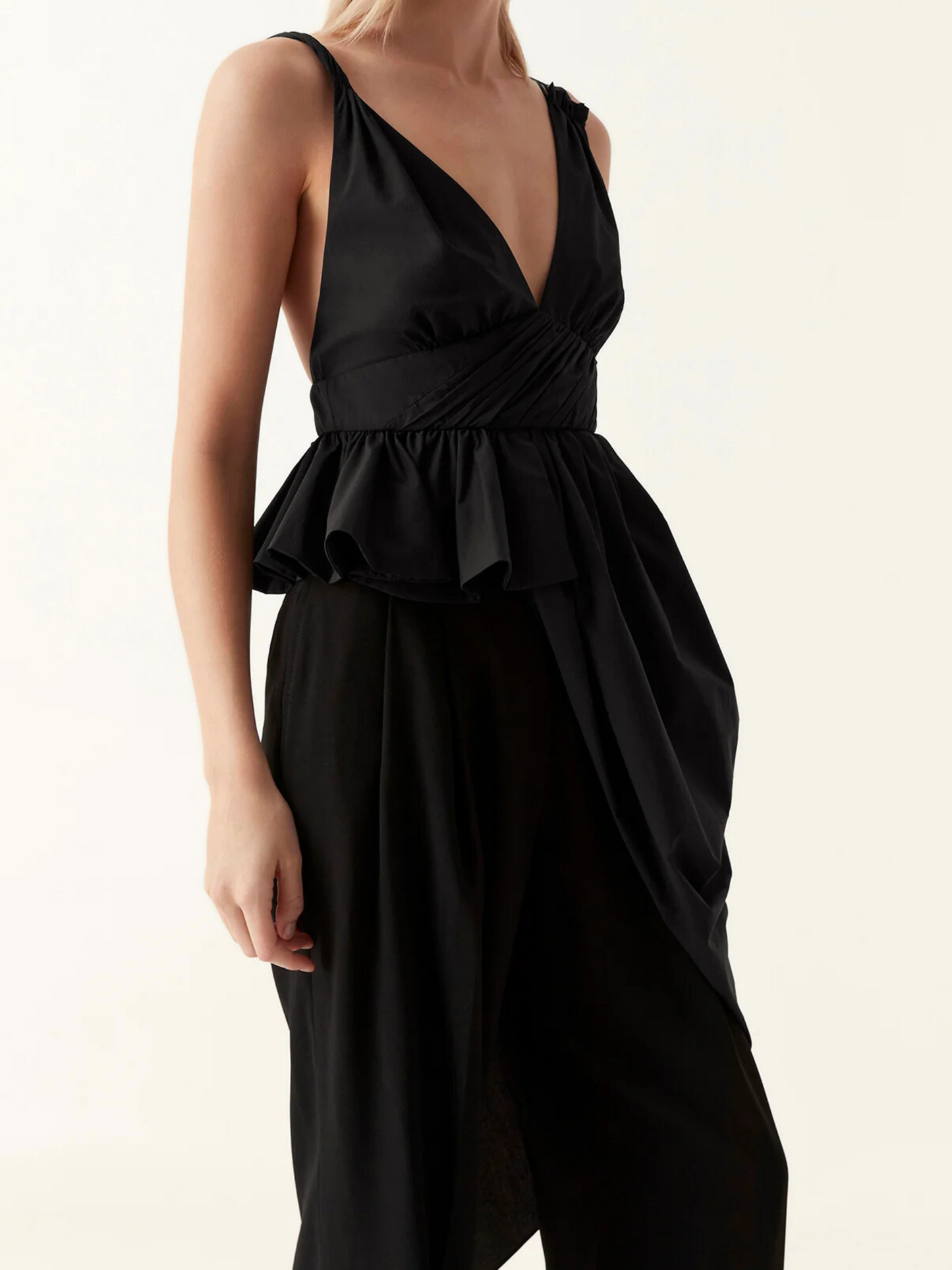 Karina Asymmetric Drape Top