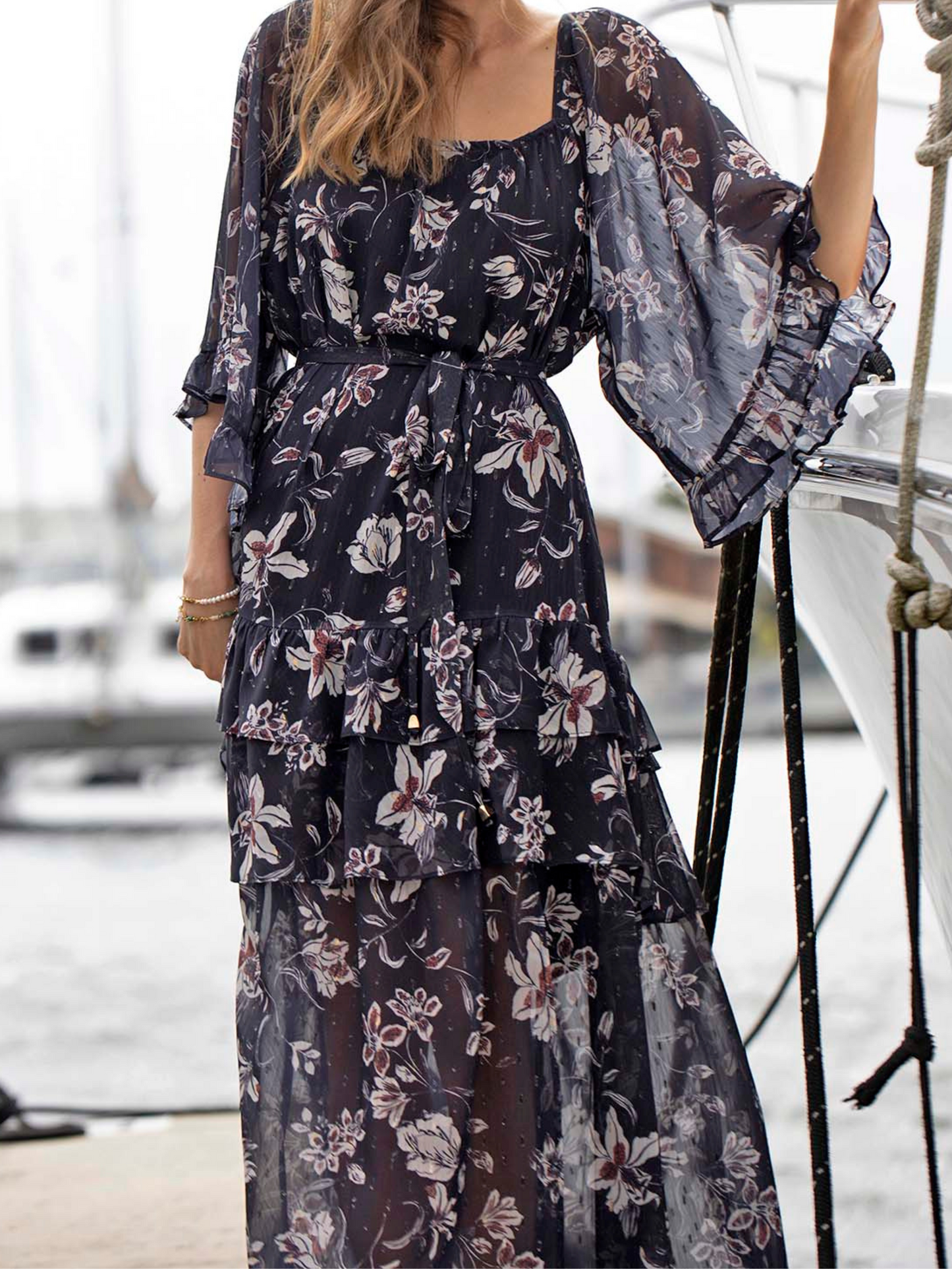 Night Games Floral Maxi Dress