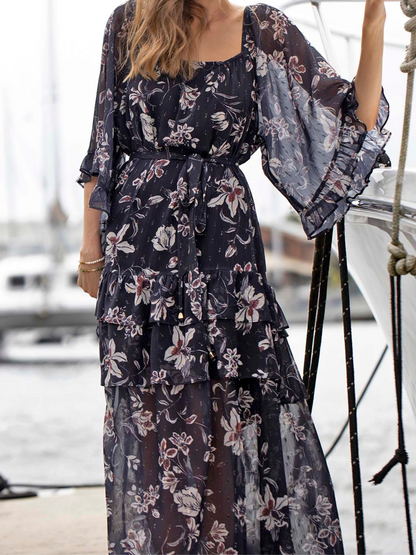 Night Games Floral Maxi Dress