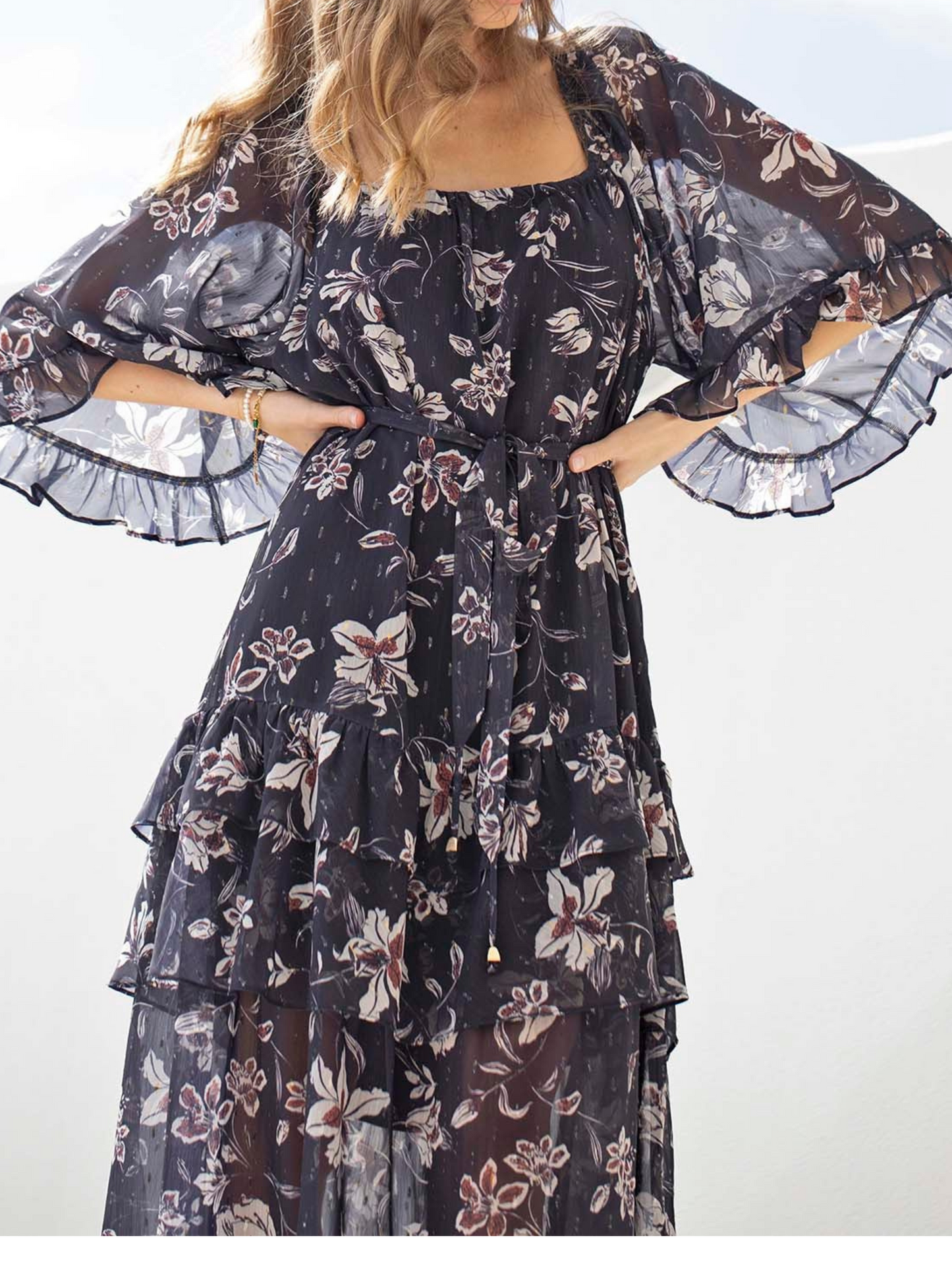 Night Games Floral Maxi Dress