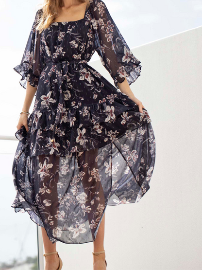 Night Games Floral Maxi Dress