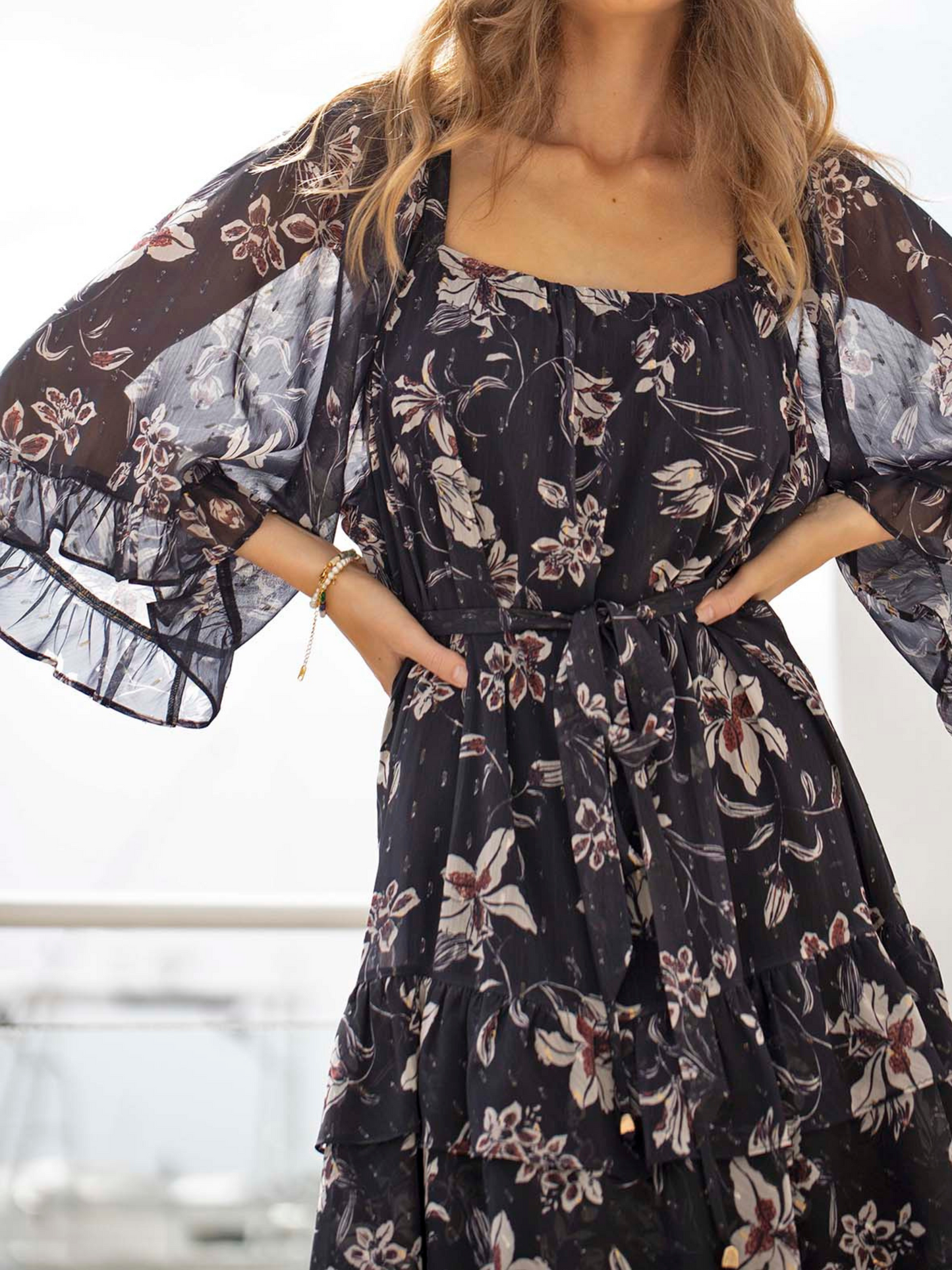 Night Games Floral Maxi Dress