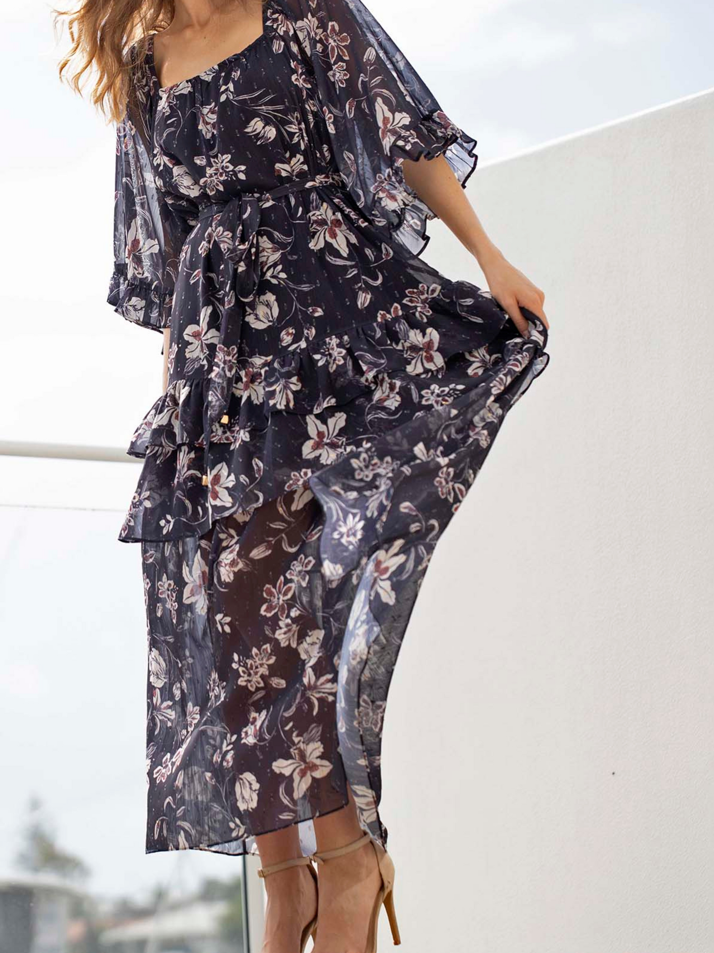 Night Games Floral Maxi Dress