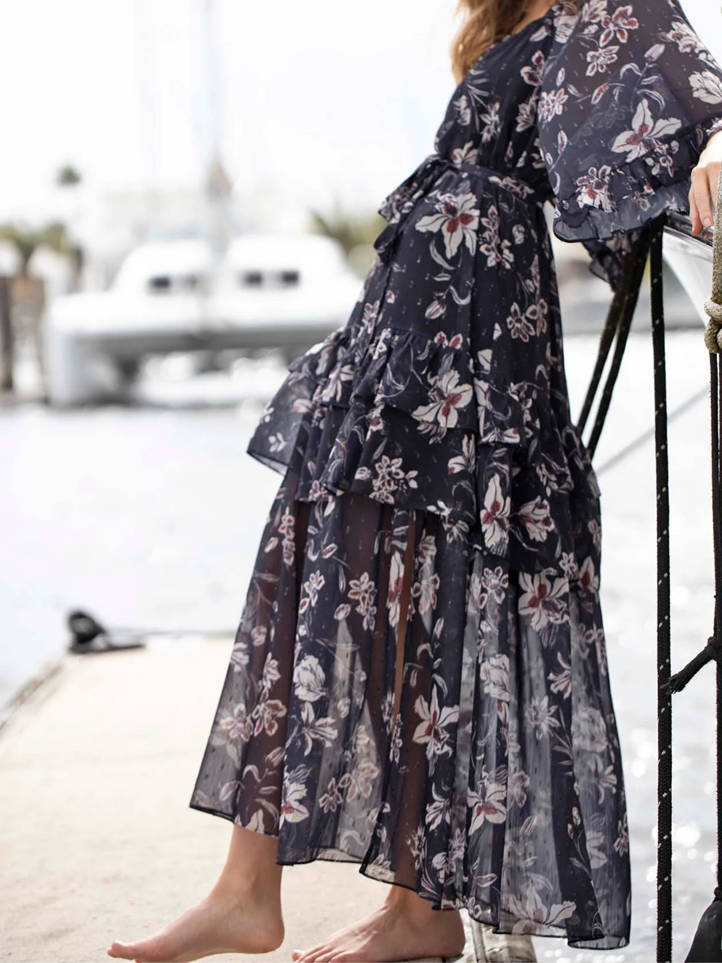 Night Games Floral Maxi Dress