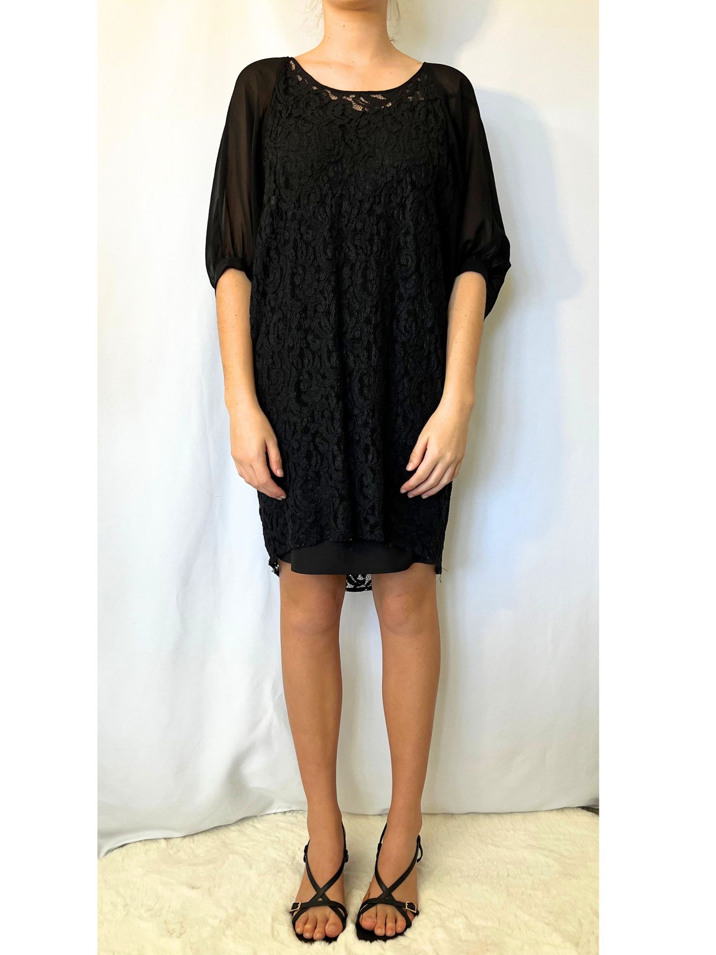 Lace Overlay Dress